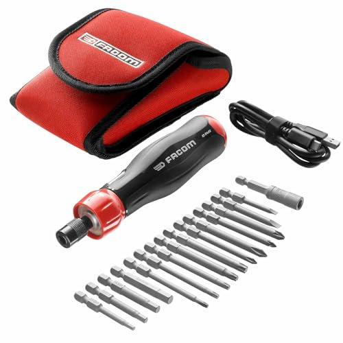 FACOM - Tournevis assisté E-PROTWIST en étui + 15 embouts - ATPA4V.J16PB