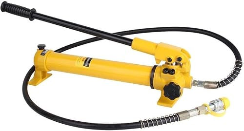 Hydraulische Handpumpe Hydraulikpumpe 700bar Hydraulikzylinder CP-700 10000psi mit Schlauch mit Manometer mit Handhebel 4ft Schlauch für Richtungsdruck-Zylindersätze