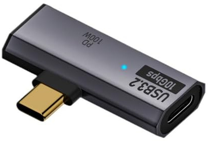 CY Adattatore 10Gbps USB-C Type-C 1-a-2 USB-C femmina OTG e adattatore di alimentazione PD da 100 W per laptop tablet telefono