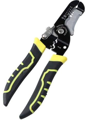 Joyan Pelacables 3 En 1, Pelacables Profesional con Muelle Oculto, Mango Antideslizante, Corta Cables para Cables 20-10 AWG para Electricistas, Aficionados Al Bricolaje Y Profesionales