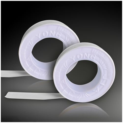 AIOUNIYA Teflon Tape Sealing Tape 16mm*15m Ptfe Sealing Tape Waterproof Thread Seal Tape Plumbers Tape Ptfe Tape Plumbing Ptfe Water Pipe Sealing Tape Pipe Tape For Leaking Water Pipes (2 PCS)
