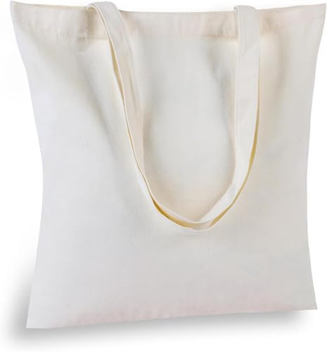 FCBDSGD 2 Pcs Canvas Tote Bags, Black Tote Bags 15 x 16 inch Sustainable Eco Friendly reusable, for Grocery Bags, DIY Gift Bags, Shopping Bags