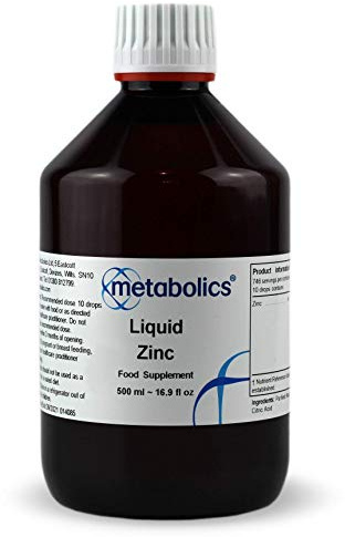 Zinc Chloride Liquid Drops— Zinc Supplement 500ml (4 mg zinc)—| Supports A Healthy Immune System | Promotes Healthy Hair, Skin & Nails | Easy Oral Consumption…