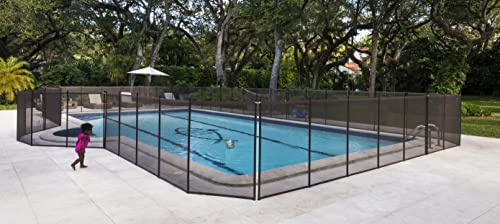 Pool Fence DIY by Life Saver Fencing Section Kit, 4 x 12-Feet, Brown