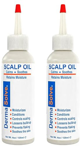 Dermasolve Psoriasis & Dandruff Oil, Dermatologist Approved for Flaky Scalp Relief