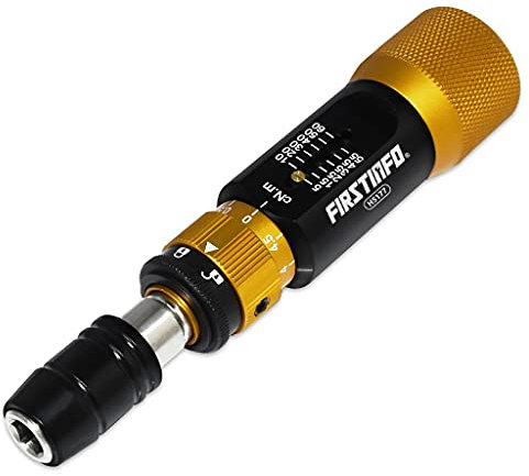 FIRSTINFO H5177 | Tournevis Dynamométrique de Précision Certifié | Porte-Embout Hex 1/4 à Déverrouillage Rapide | Plage 5–60 cNm (0,05–0,6 Nm)
