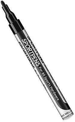 SPRAY.BIKE - SportPens Acrylstifte - wasserfester Lackstift - 2mm Nylon Spitze - stark deckender Multimarker - Acryl stifte zum malen und individualisieren (Schwarz)