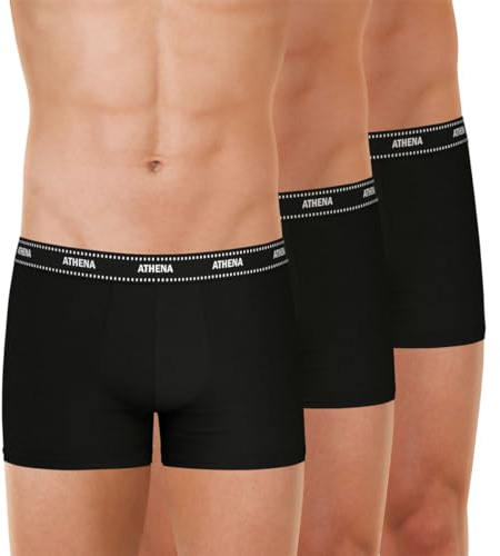 Athena - Lot de 3 Boxers Homme My Petit Prix - Coton Stretch - Label Oeko-TEX Standard 100