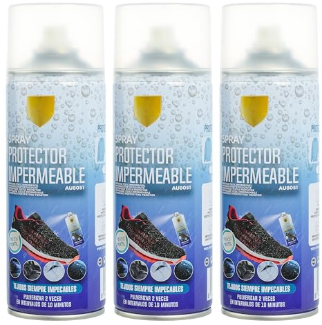 Etrexonline Spray Impermeabilizante para Calzado y Textiles: Protección Avanzada Contra Agua, Barro y Manchas - Barrera Invisible y Transpirable de Secado Rápido - 200ml (3 unidades)
