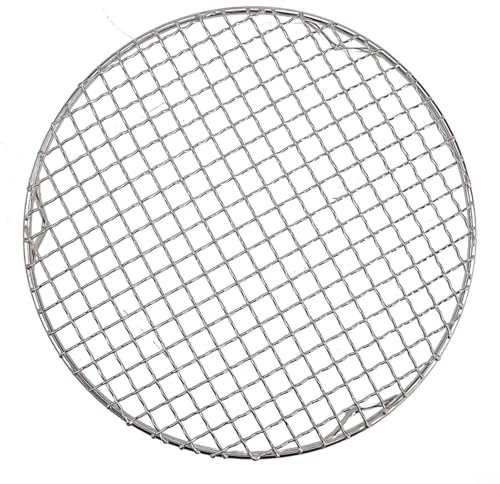 Rejilla redonda de acero inoxidable 201 para enfriar productos horneados o asar carnes (26 cm)