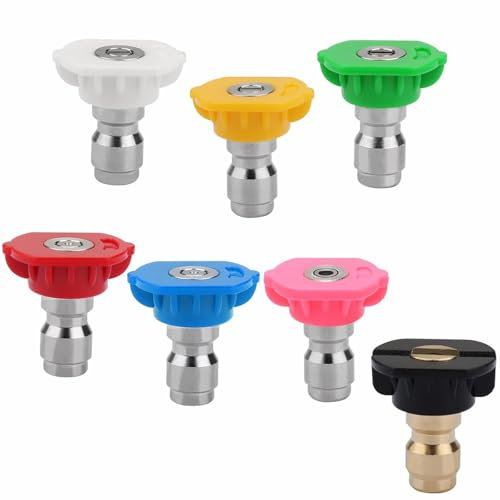 Lot de 7 buses à connexion rapide pour nettoyeur haute pression pour nettoyage de voiture et jardinage