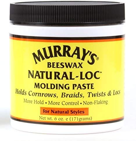 Murray Beswax Natural-Loc Molding Paste, 171g, Strong Hold Hair Styling Cream for Locs, Braids and Twists