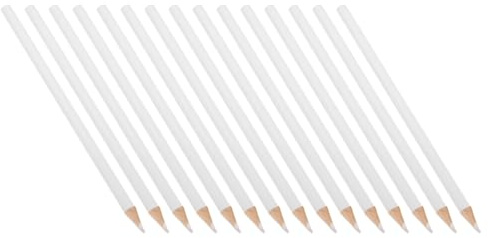 Cabilock 15 piezas Lápices para Marcar Tela Blancos Rotuladores Sastre Borrables para Costura y Bordado Lápices de Tiza para Patchwork y Punto de Cruz Marcadores Precisos para Tipo de