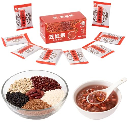Bouillie Céréales Mélangées 5 Ingrédients, 525 G (7 Sachets Individuels), Cuisson Facile For Petit-déjeuner/déjeuner/collation, Nutritive Délicieuse, Préparation Rapide En 30 Minutes