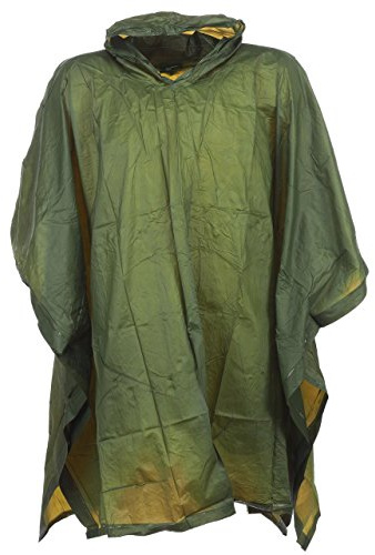 Highlander Herren Regenponcho Regenponcho, olivgrün, one Size, WJ012