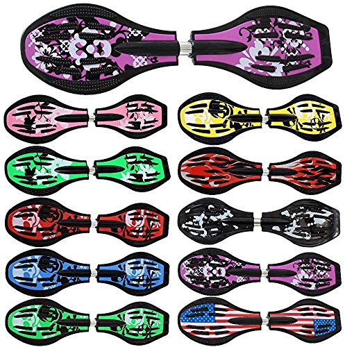 FunTomia Waveboard monopatín con Ruedas Mach1, Incluye Bolsa de Transporte y CD