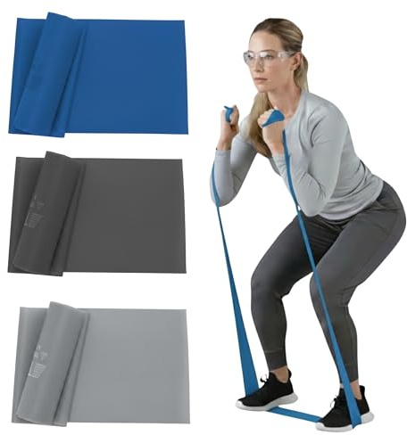 THERABAND Resistance Bands Set, Advanced Kit, Blue, Black, Silver, Exercise