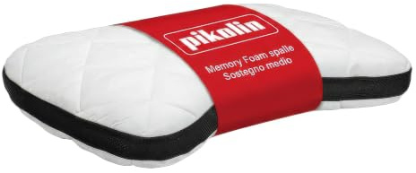 PIKOLIN - Cuscino Viscoelastico per Spalle | 60x40 cm, Memory Foam | Tripla Barriera Antiacaro, Antibatterico e Antiallergico, Fermezza Media | Doppia Fodera, OEKO-TEX