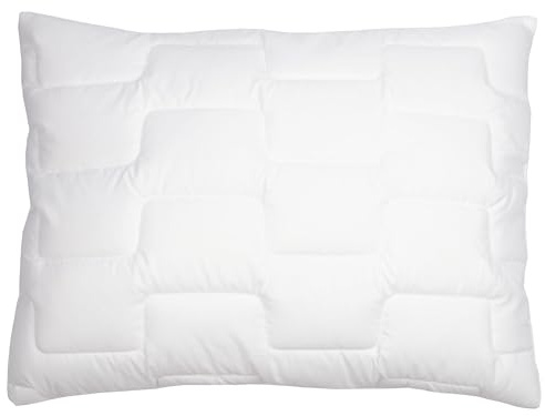 ZOLLNER Almohada Deluxe: Almohada de 3 Zonas, Fabricada en Europa, poliéster, Lavable a 95 °C, 70 x 90 cm, Calidad de Hotel, certificación Oeko Tex®