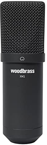 WOODBRASS XM1 Micro Voix et Instrument - Microphone XLR Cardioïde à Condensateur pour Broadcast et Enregistrement Streaming, Podcasting, Conférence, Home Studio Mao, Voix Off