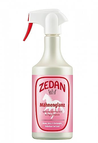 RL24 Zedan - Mähnenspray für Pferde | für seidigen Glanz & Kämmbarkeit | Schweifspray für Pferde | Pflege mit Provitamin B5 & natürlichem Vitamin E | 1 x 750 ml Spray