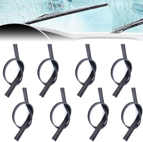 Scettar 8 Stück Scheibenwischer Gummi, 800mm Scheibenwischer Ersatzgummis, Zerlegbar Ersatzgummi Universell Wischergummi Zuschneidbare, Wischergummi Universal Kompatibel mit Allen Scheibenwischern