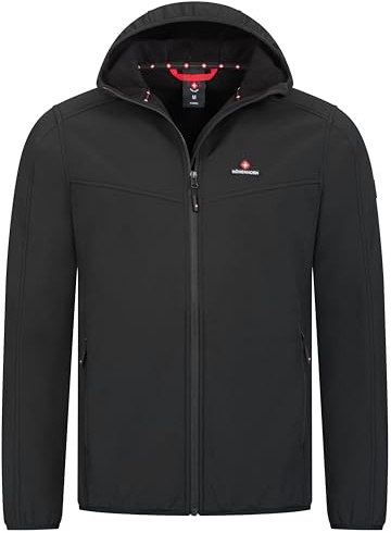Höhenhorn Alpberg Veste Softshell pour Hommes, noir, XL