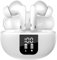 Wireless Earbuds, Bluetooth 5.4 Headphones in Ear with 4 ENC Noise Cancelling Mic,Wireless Earphones HiFi Stereo Deep Bass,Bluetooth Earbuds Dual LED Display, 40H Playtime, IP7 Waterproof, USB-C,White
