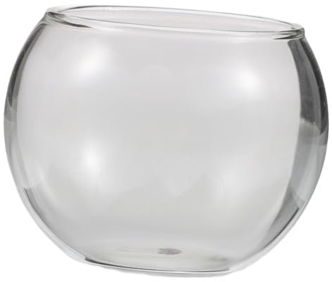 KONTONTY Winziges Aquarium Mit Glasschale Für Jungen Und Mädchen Heimdekoration Kampffischbecken