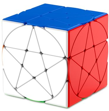 ROXENDA Star-Shape Zauberwürfel, Stickerless Irregular Pentagramm Würfel Speed Cube Puzzle Würfel für Kinder