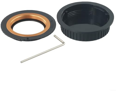 Anello adattatore per obiettivo in metallo regolabile per fotocamere Canon EOS, inclusi i modelli più diffusi come la 350D e altri, viene fornito con custodia