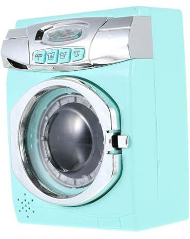 Parliky Jouet Machine à Laver pour Garçon et Filles Jouet Éducatif Interactif en Plastique Simulation Réaliste avec Effets Sonores Trousse de Jeu pour Bébé Portable Bleu
