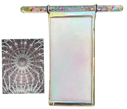 Kaléidoscope en Verre teinté Fait à la Main pour et Adultes, Cadeau de Noël ou d'anniversaire