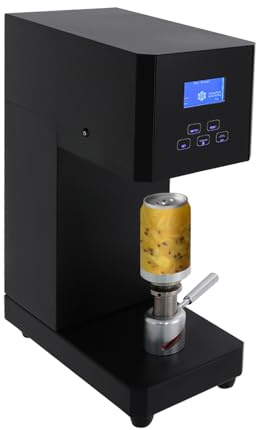 Commercial Soda Can Sealer Machine, Automatic Can Sealer with 4.5-6.6 inch Height Adjustable, Electric Canning Machine for Aluminum & Plastic Beverage Cans