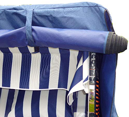 Luxus XXXL Strandkorbhülle Strandkorbschutzhülle Premium Strandkorb Schutzhülle Bootsplane 165cm B x 165cm H x 100cm T von XINRO®