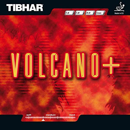 Tibhar Volcan Caoutchouc, Options d' 2,0 mm, Rouge