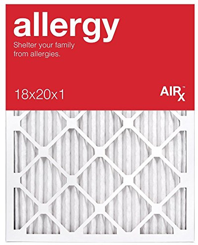 AIRx Filters Allergy MERV 11 AC Furnace Pleated Air Filter Replacement Box of 6, 18x20x1 Air Filter / 18x20x1 furnace filter Made in the USA