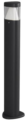 Lucande Lampada LED da esterni (Moderno) colore Nero, in Alluminio lampadina inclusa lampioncino paletto luminoso lampada viale lampione