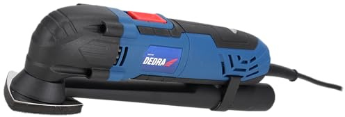 DEDRA Multifunktionswerkzeug, Multitool 300W Multifunktionstool zum Schneiden Schleifen, 15.000-22.000 U/Min, mit 9 Zubehör, vielseitiges Werkzeug zum Schneiden und Entfernen