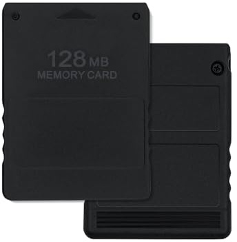 Mcbazel 128MB minneskort PS2 spelminneskort Höghastighetsbackup Tillbehör PlayStation 2 spelkompatibelt minneskort
