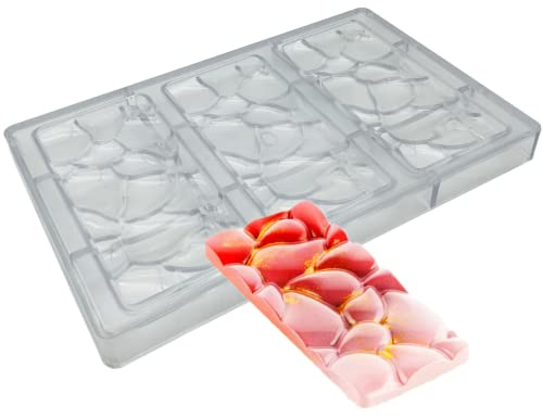 Polycarbonate Large Drop Chocolate Bar Mold Hard Plastic Candy Protein Chocolate Energy Bar Mould