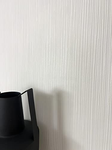 Newroom Tapete Weiß Vlies Struktur - Modern Unifarbe Monochrom für Wohnzimmer Schlafzimmer Küche Flur Büro