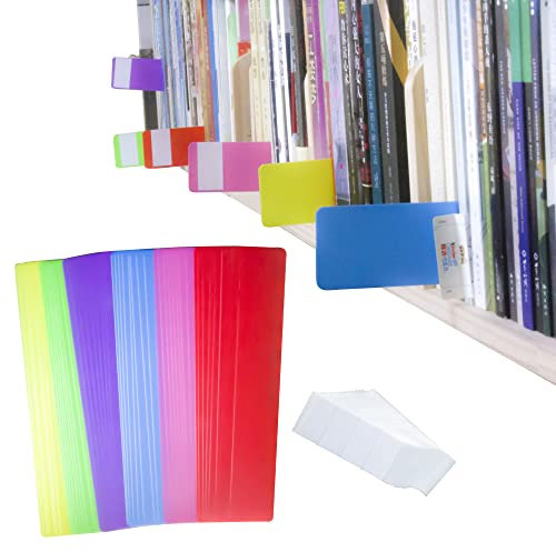 48 Stück Bücherregal Trennblätter Regal Schallplatten Alphabet Tabs Bibliothek Bücher Index Bücher Trenner Etiketten Klassifizierungskarte Bibliothek Buchen Trenner für Regale mit Aufklebern