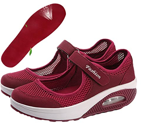 ZORQ Chaussures de Marche orthopédiques,Chaussures de Tennis décontractées à Enfiler pour Femmes | Chaussures orthopédiques pour Rencontres Shopping Camping
