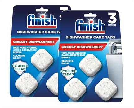 Finish In-Wash Dishwasher Cleaner Tablets, 53g, 9 Tablets (3 tablets x 3), Up to 9 Months of Clean