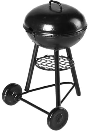 ifundom Decoración De Horno De Barbacoa Adorno Mini Parrilla Miniatura para Jardín Patio Terraza Decoración De Micropaisaje
