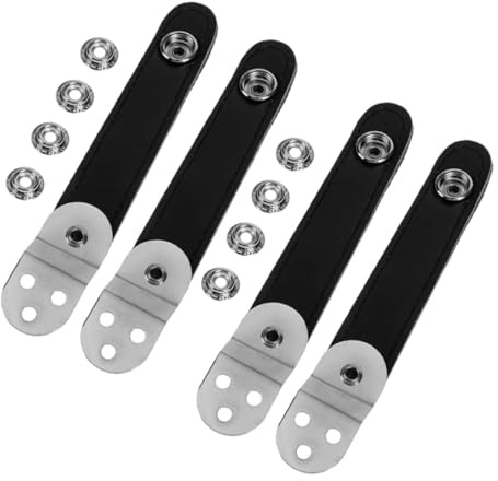 HEMOTON 2sets Cinghia per Fisarmonica Fibbia di Ricambio Cintura in Bovina Resistente per Soffietto della Fisarmonica Accessori per Esibizioni Musicali e Insegnamento