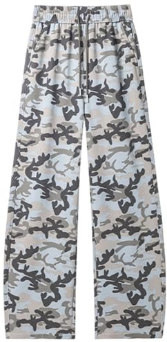 Genérico Pantalones De Pijama De Hombre Medias De Pijamas Ropa De Dormir Relajante Casa Largo Pantalones Suave Con Bolsillos Pantalones Casual Con Patrón De Camuflaje Cómodo Hombre, gris, XL