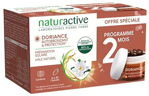 Naturactive Doriance Autobronzant & Protection Lot de 2 x 30 Capsules