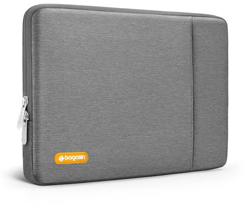 Bagasin Laptop Hülle Tasche, 15 15,6 16 Zoll Laptophülle Laptoptasche Schutzhülle Sleeve für MacBook, HP, Dell, Lenovo, Asus mit Ecken- und Kantenschutz,Grau